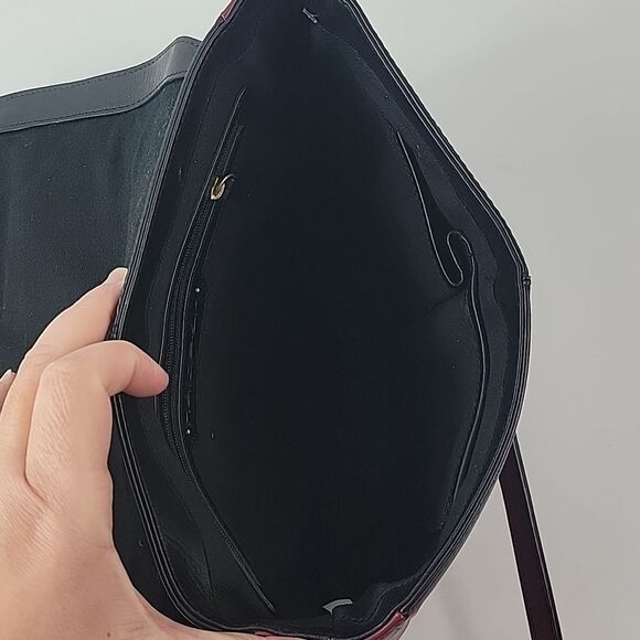 Halogen Leather Saddlebag Women's Handbag - Picture 7 of 16